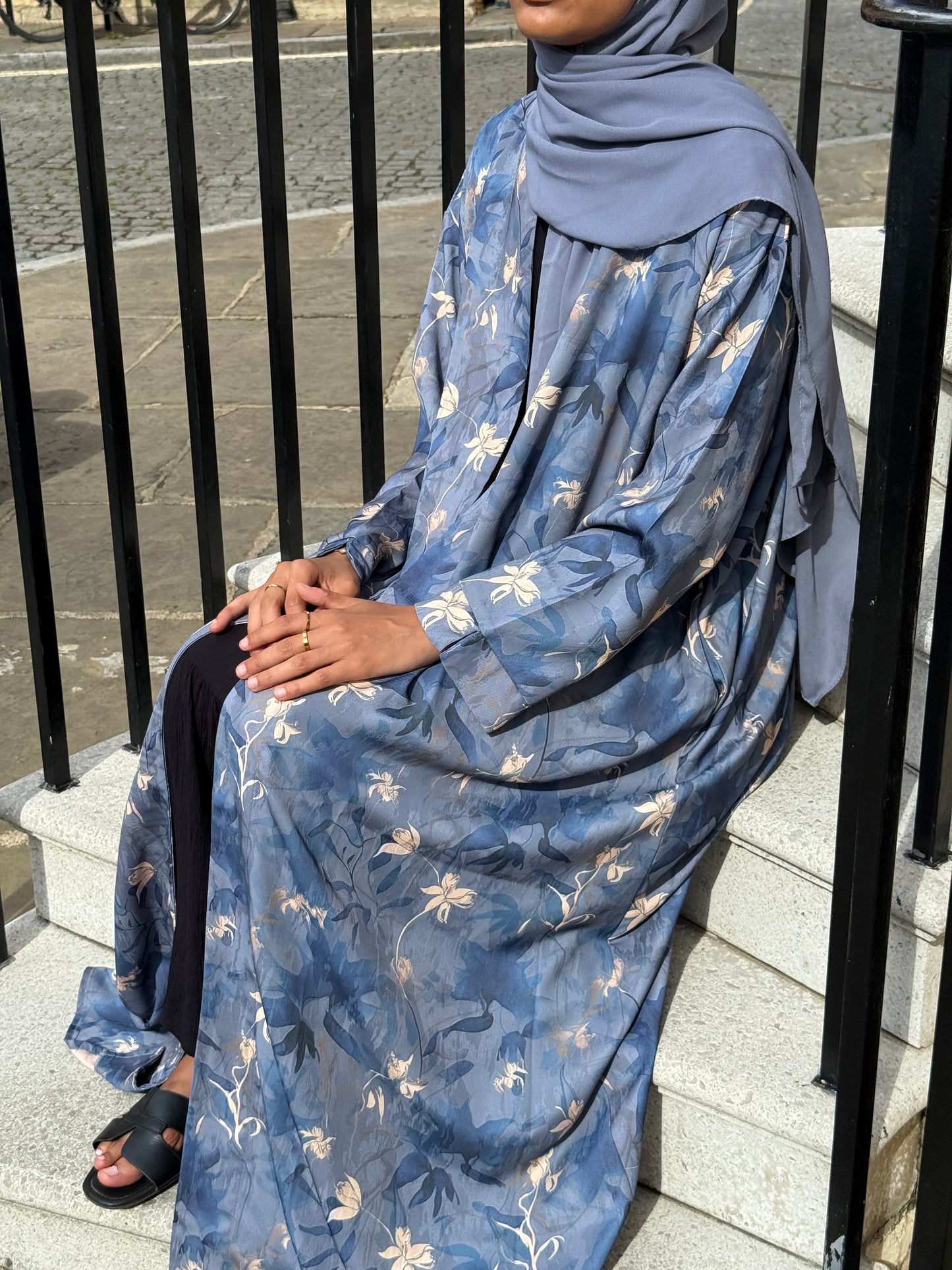 NAVY BLUE YASMINA OPEN ABAYA