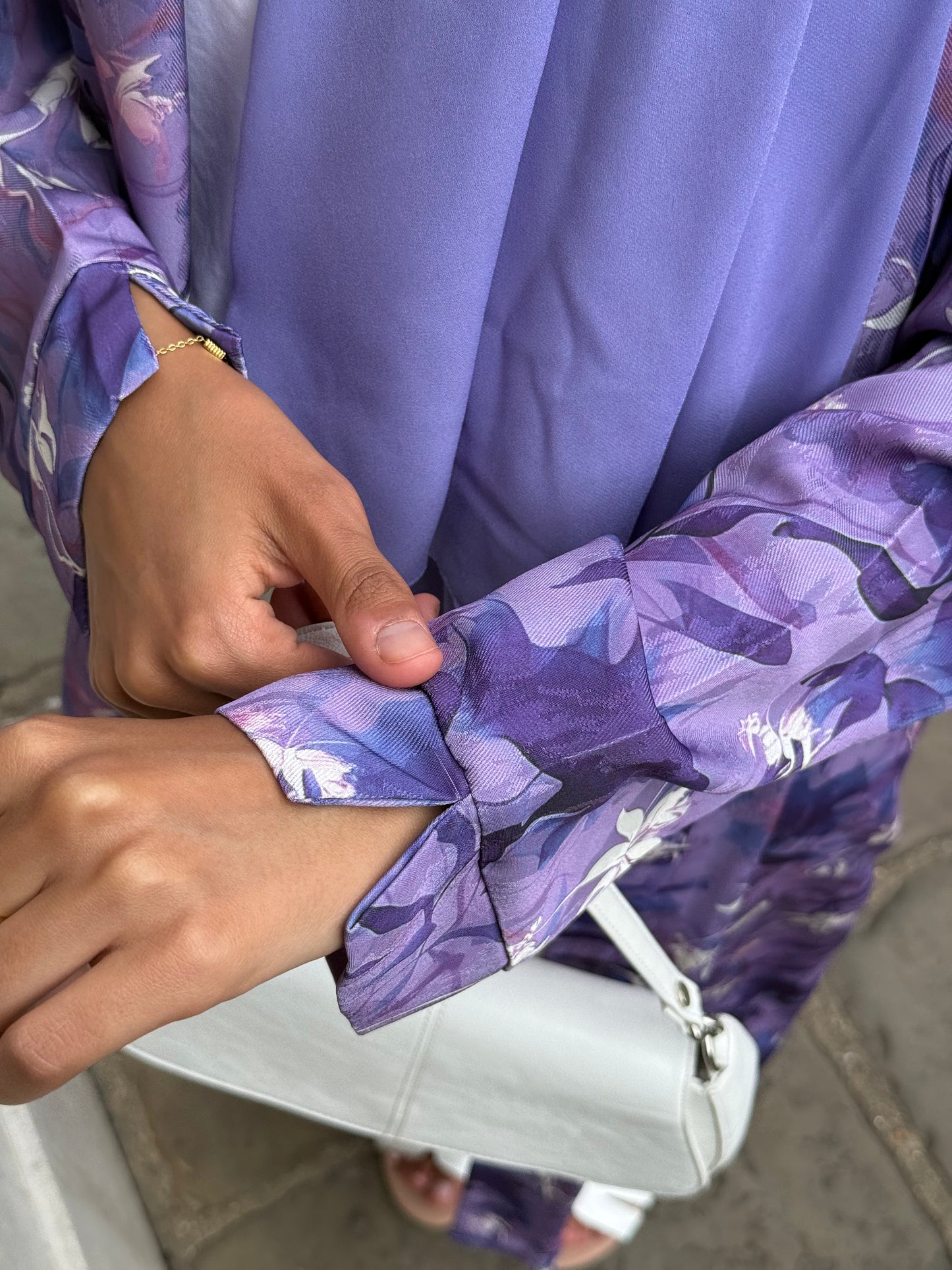 PURPLE YASMINA OPEN ABAYA