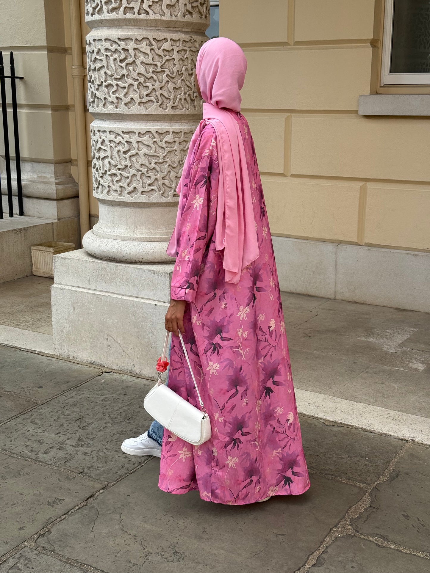 PINK YASMINA OPEN ABAYA