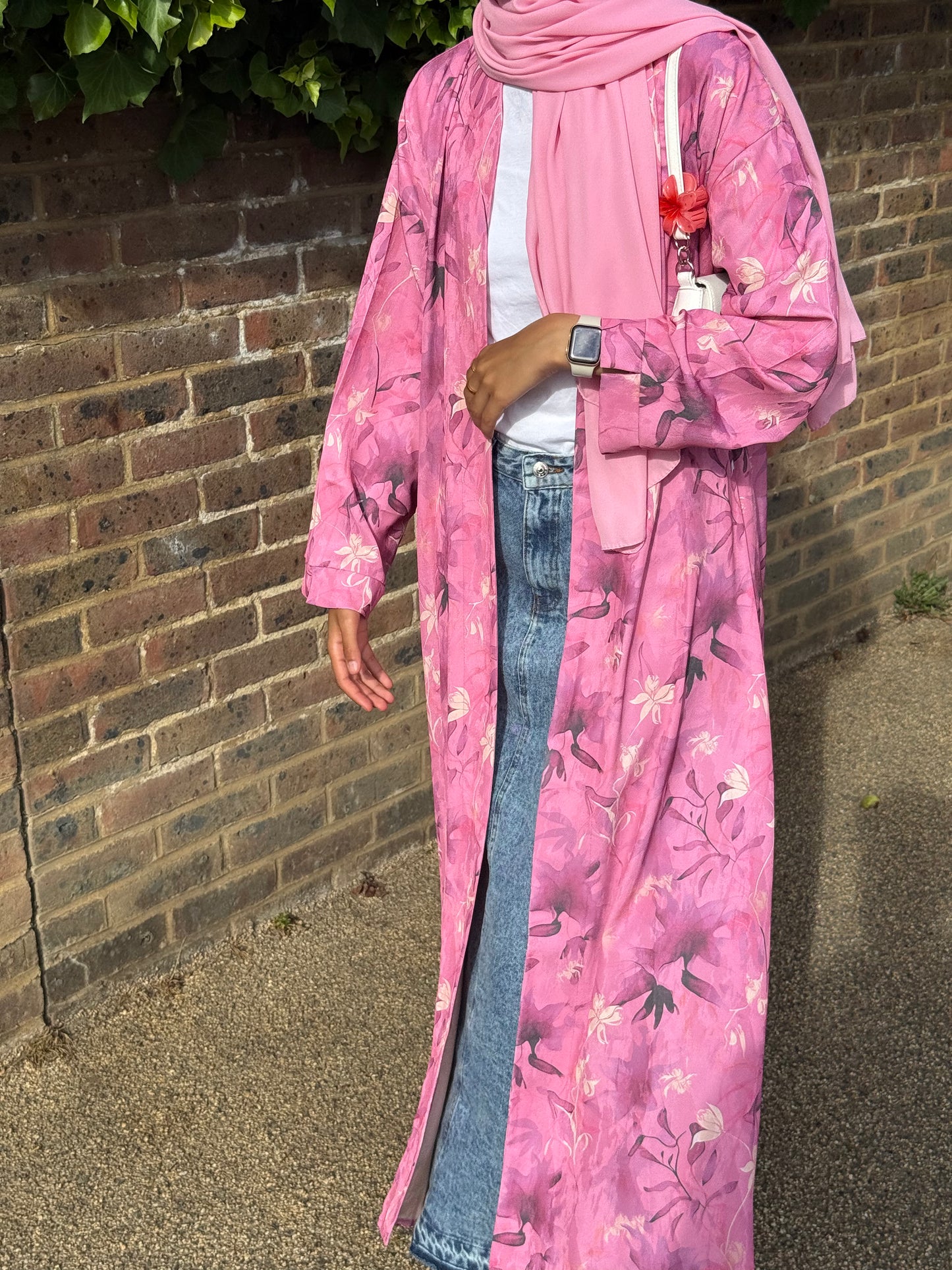 PINK YASMINA OPEN ABAYA