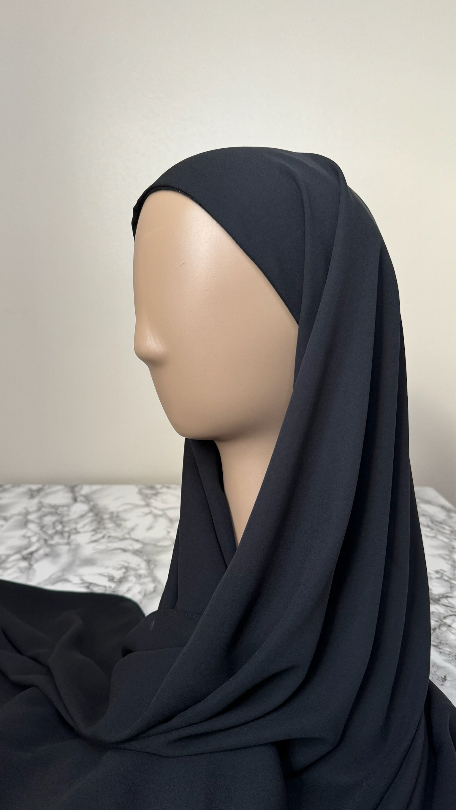 INSANT CHIFFON HIJAB WITH TUBE UNDERCAP