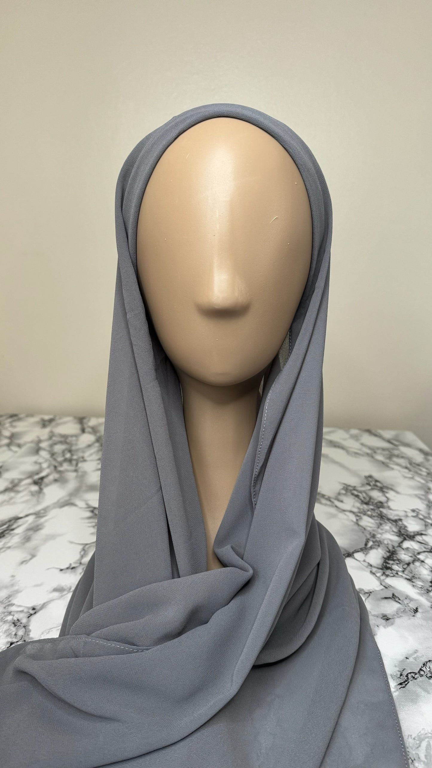 INSANT CHIFFON HIJAB WITH TUBE UNDERCAP