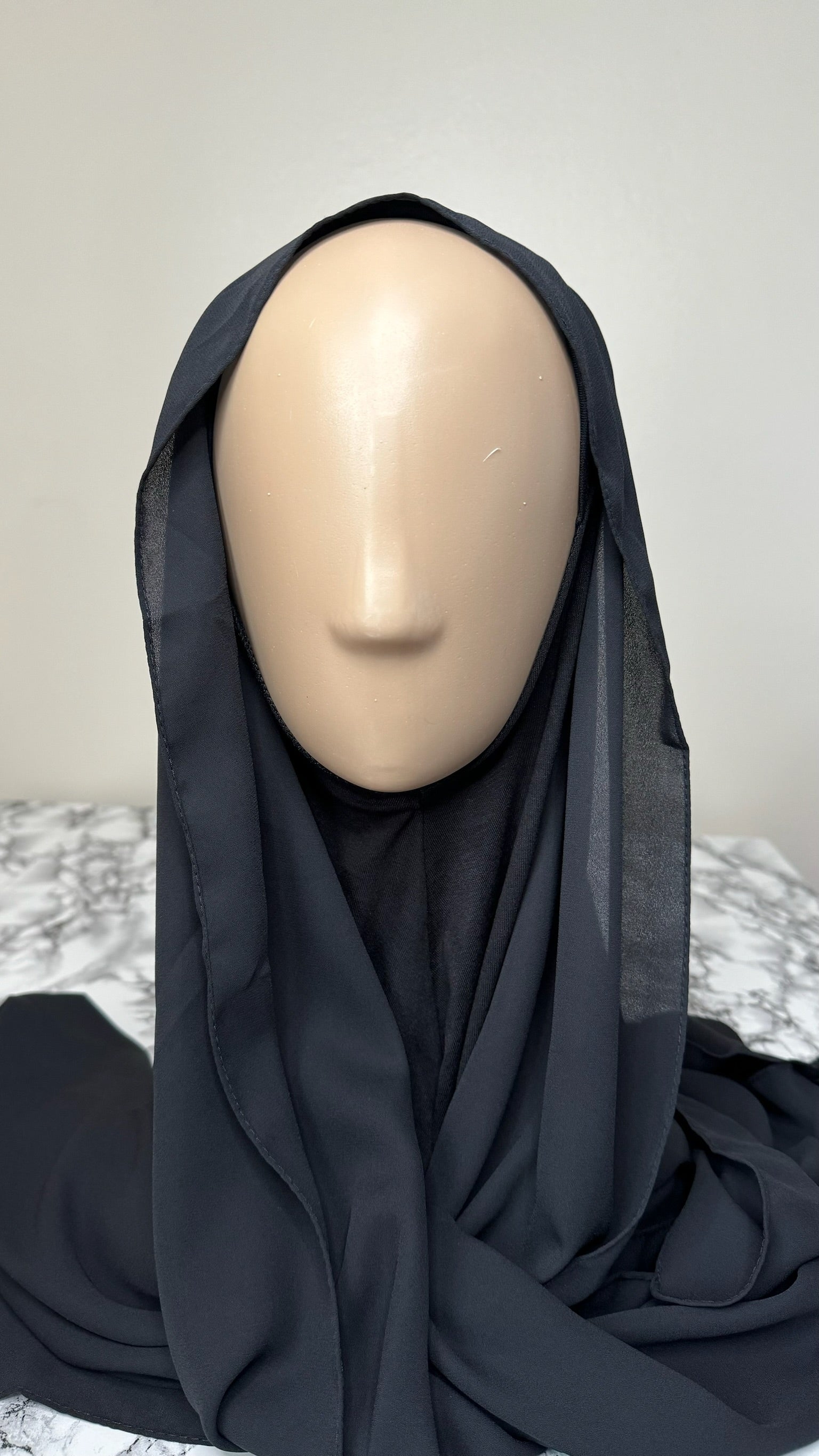 INSTANT CHIFFON HIJAB WITH NINJA UNDERCAP