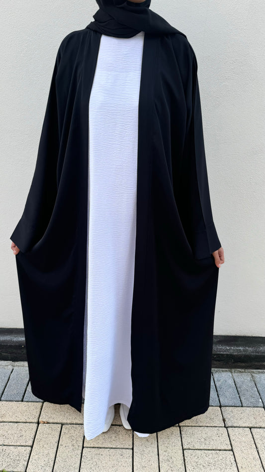 ALENA BLACK OPEN ABAYA