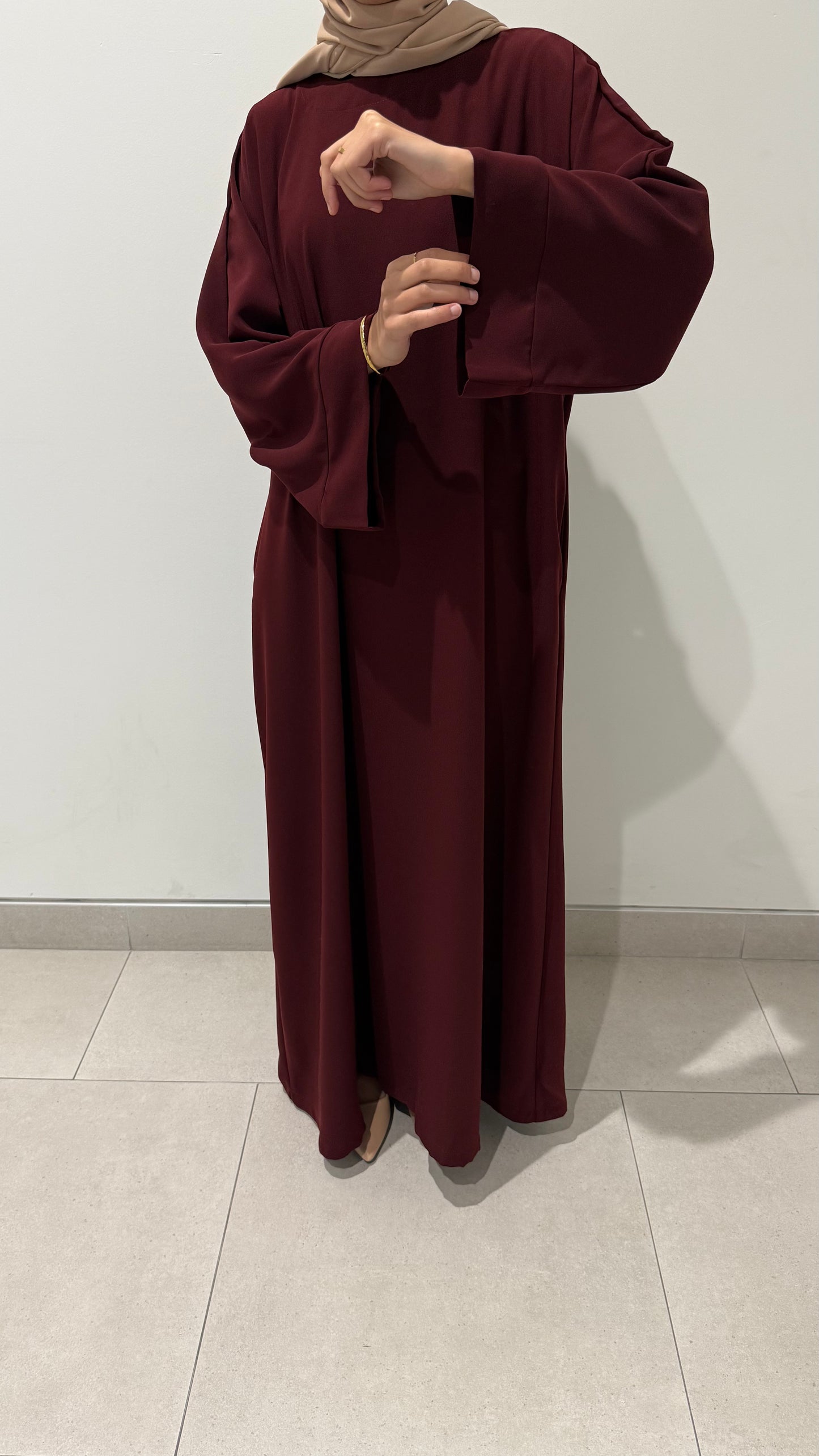 BURGUNDY MAYSA ABAYA