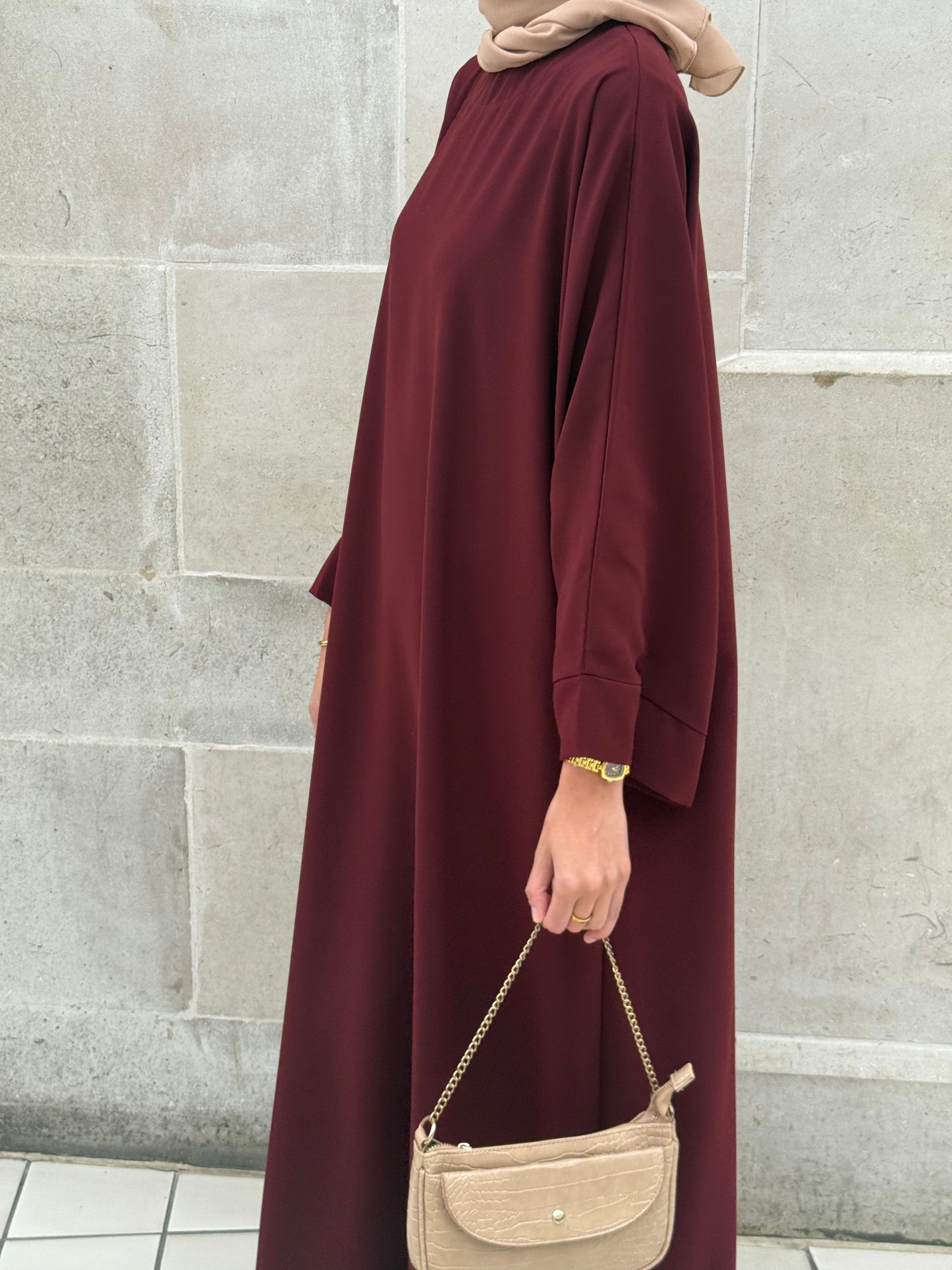 BURGUNDY MAYSA ABAYA